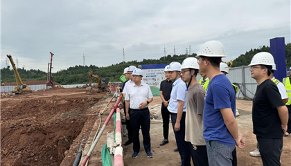 石鎮槐帶隊督導項目建設和安全生產工作