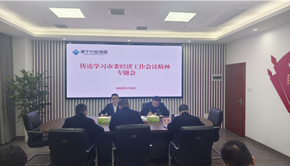 遂寧興業集團傳達學習貫徹市委經濟工作會議精神