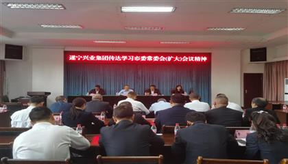 遂寧興業集團傳達學習市委常委會（擴大）會議精神