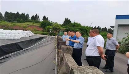 羅孝廉副市長帶隊調研督導安居區生活垃圾填埋場及滲濾液處理設施運行情況